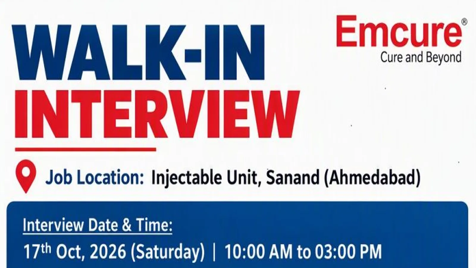 Emcure Interview : Roles in Quality Control, Production, Packing
