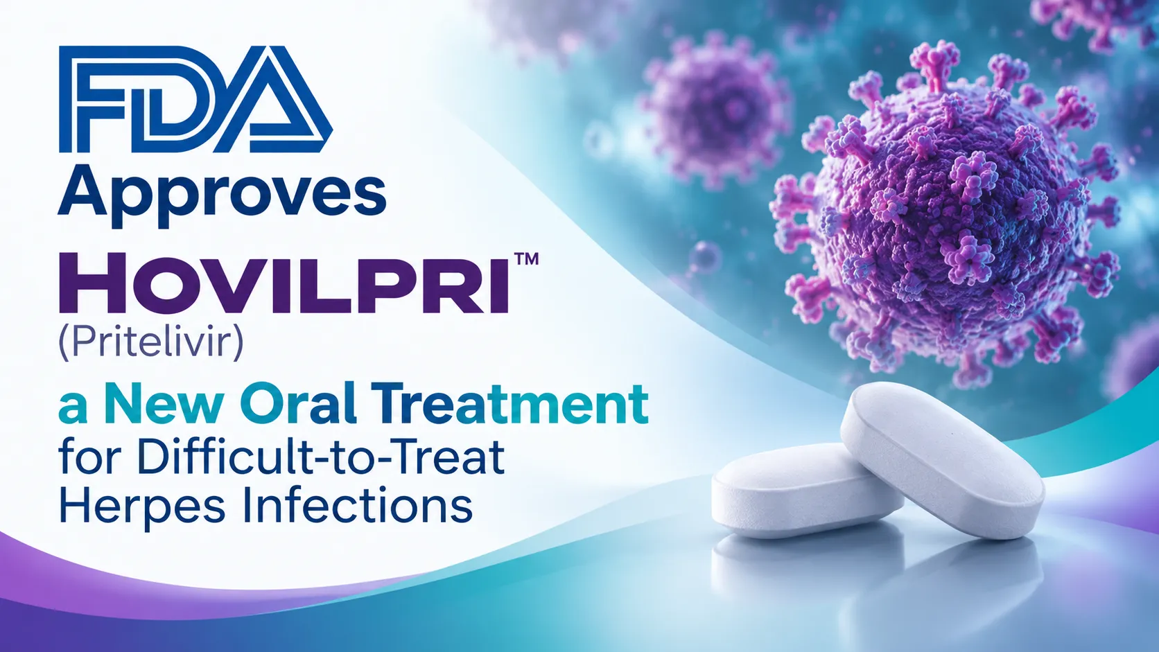FDA Approves HOVILPRI (Pritelivir), a New Oral Treatment for Difficult-to-Treat Herpes Infections