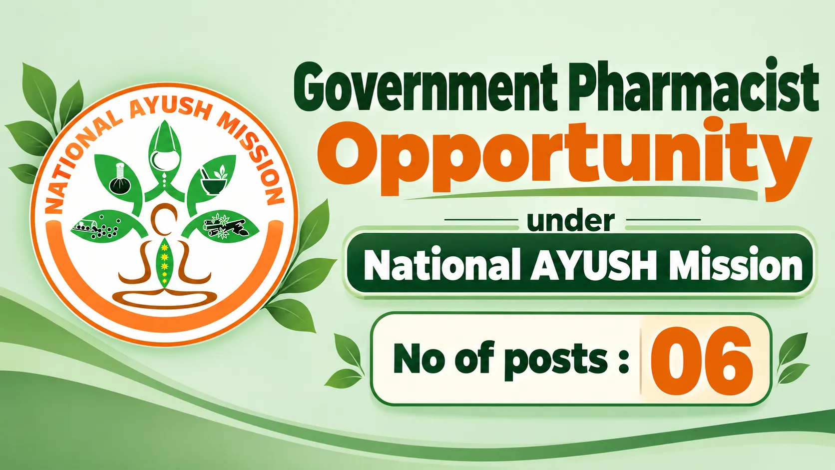Government Pharmacist Opportunity under National AYUSH Mission