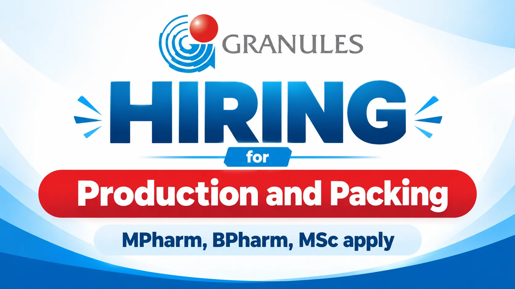 Hiring for Production and Packing at Granules India