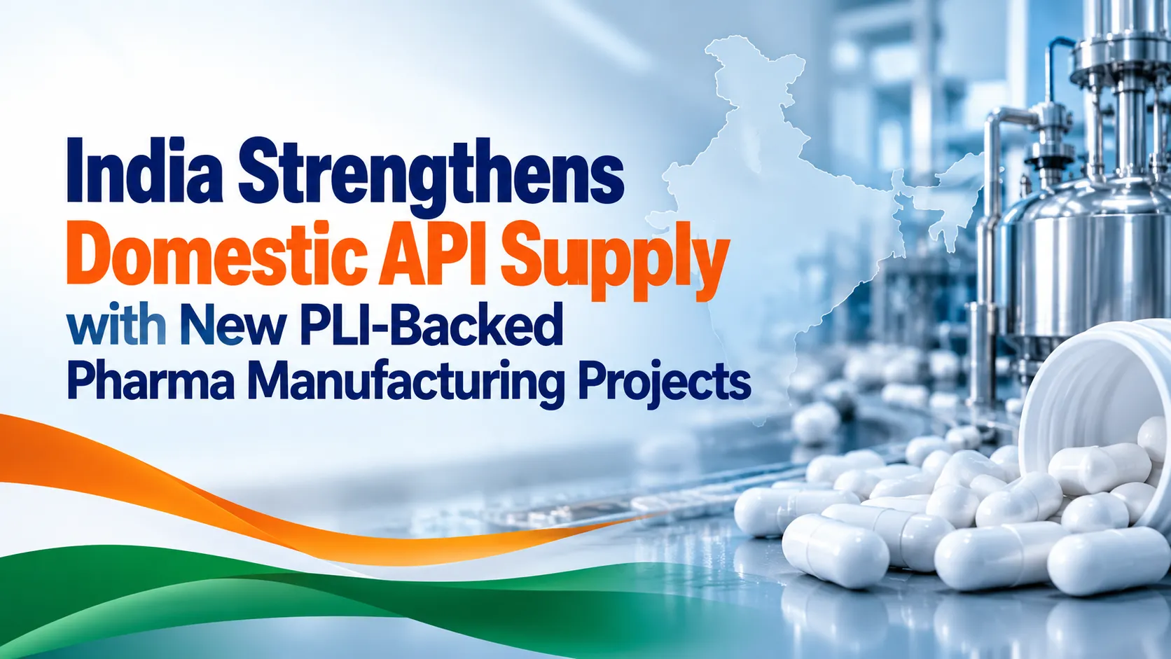 India Strengthens Domestic API Supply with New PLI-Backed Pharma Manufacturing Projects