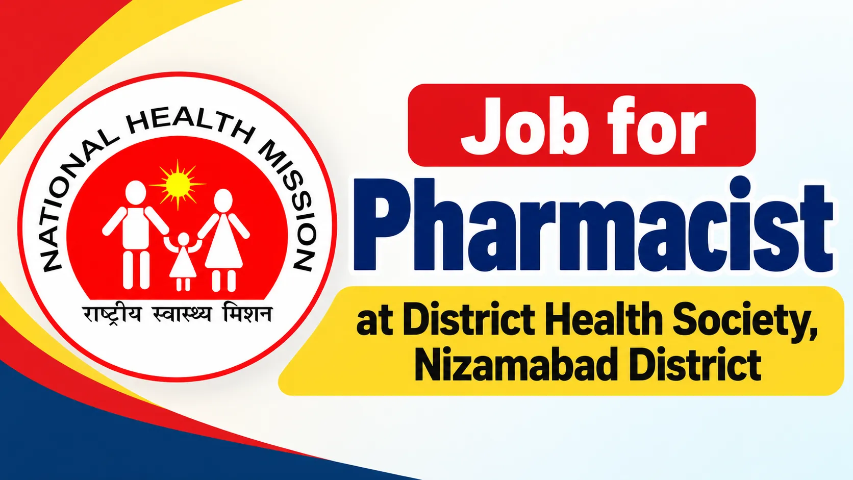 Job for Pharmacist at District Health Society, Nizamabad District