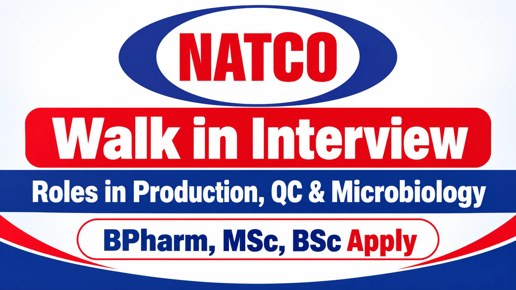 Natco Pharma Walk in Interview | Roles in Production, QC & Microbiology