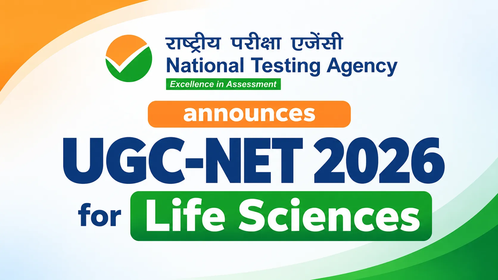 National Testing Agency announces UGC-NET 2026 for Life Sciences