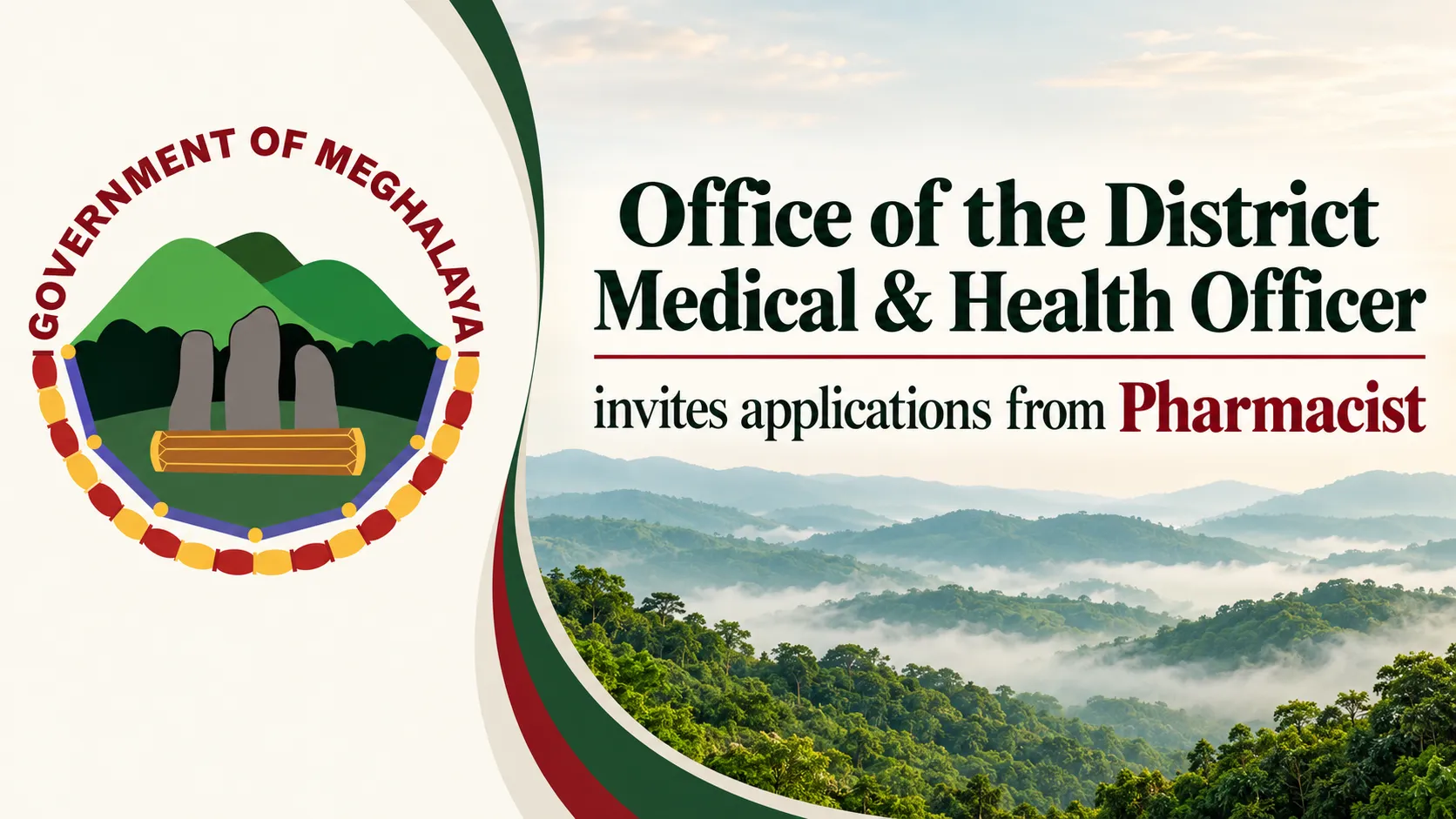 Office of the District Medical & Health Officer invites applications from Pharmacist