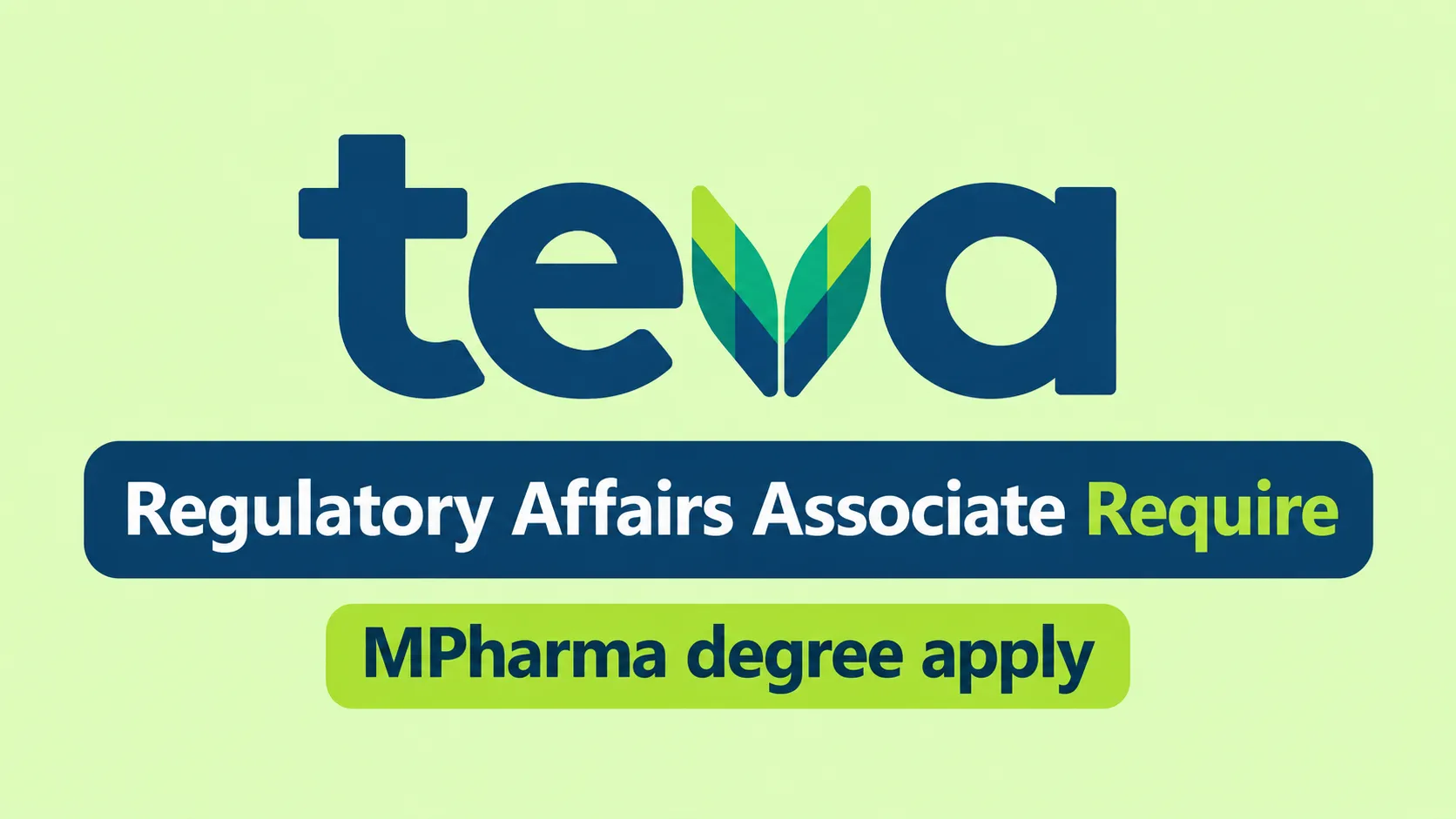 Teva Career - Regulatory Affairs Associate Require