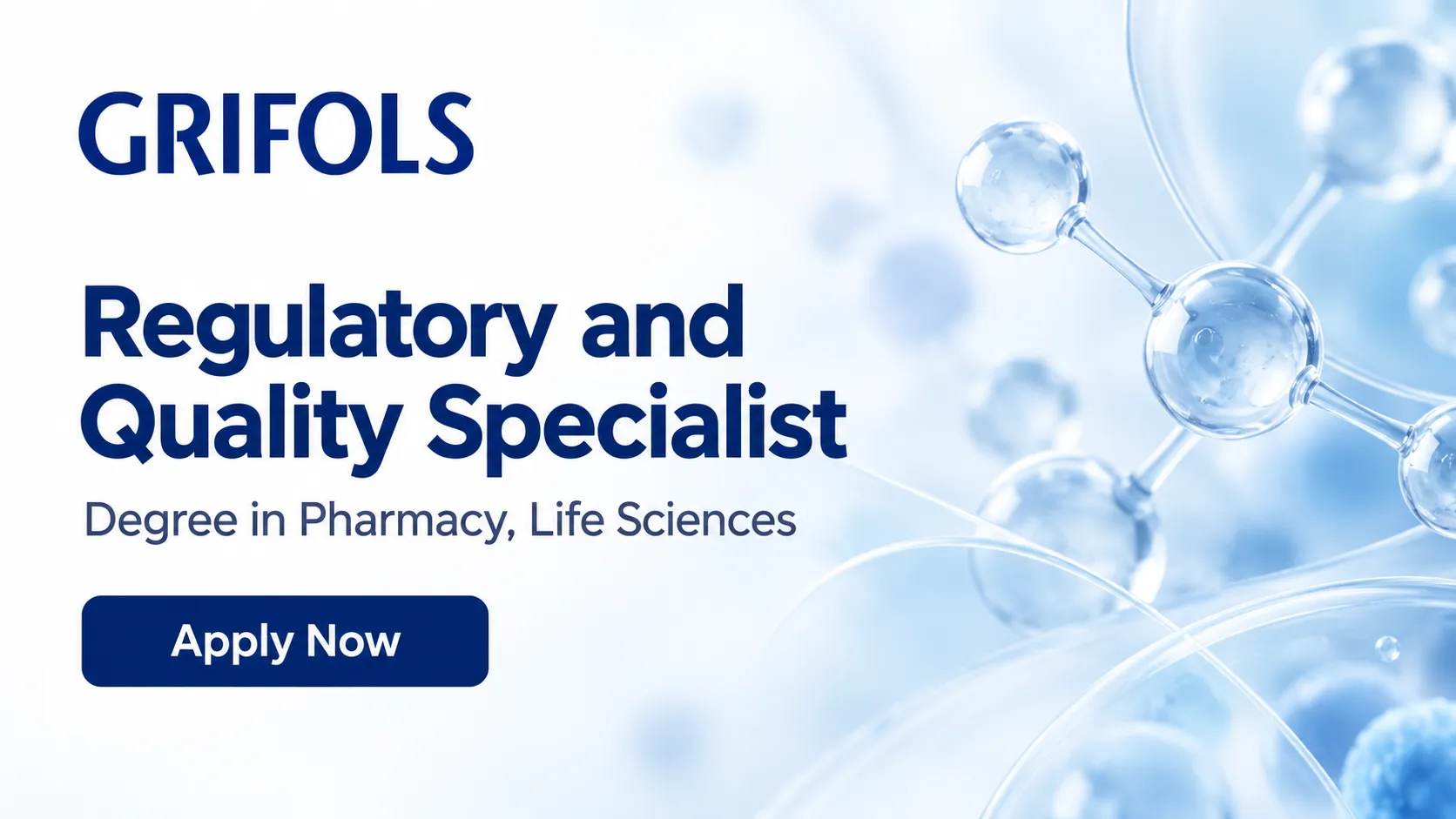 Require Regulatory and Quality Specialist at Grifols