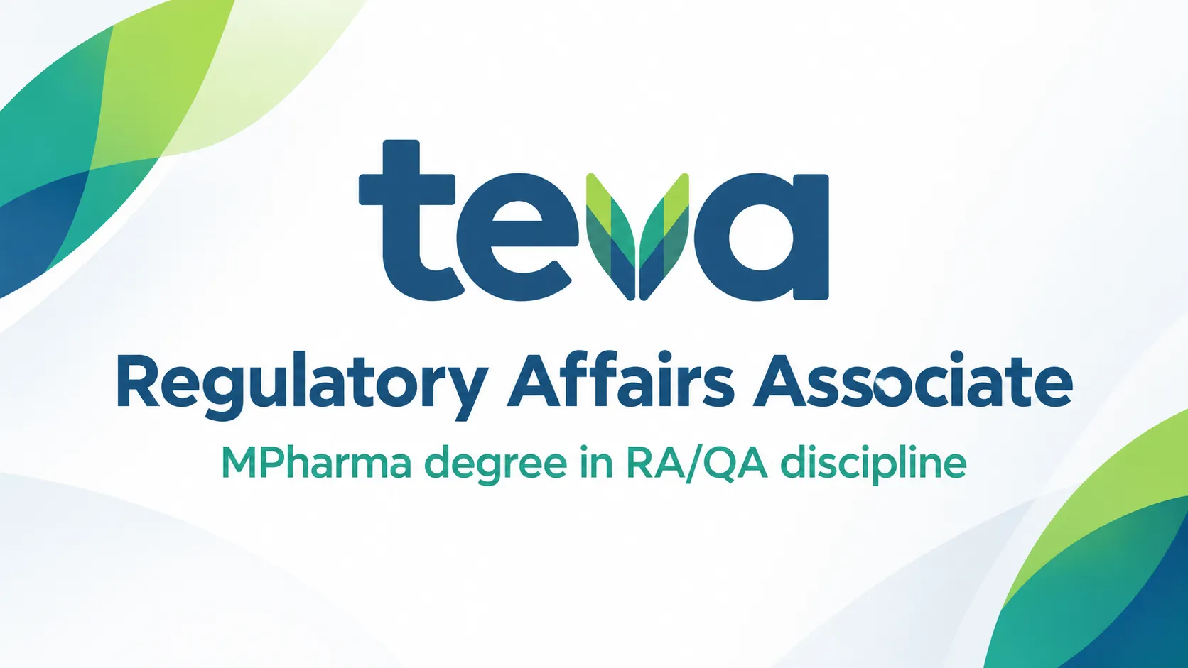 Require Regulatory Affairs Associate at Teva