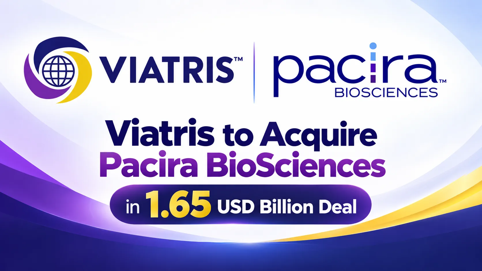 Viatris to Acquire Pacira BioSciences in 1.65 USD Billion Deal