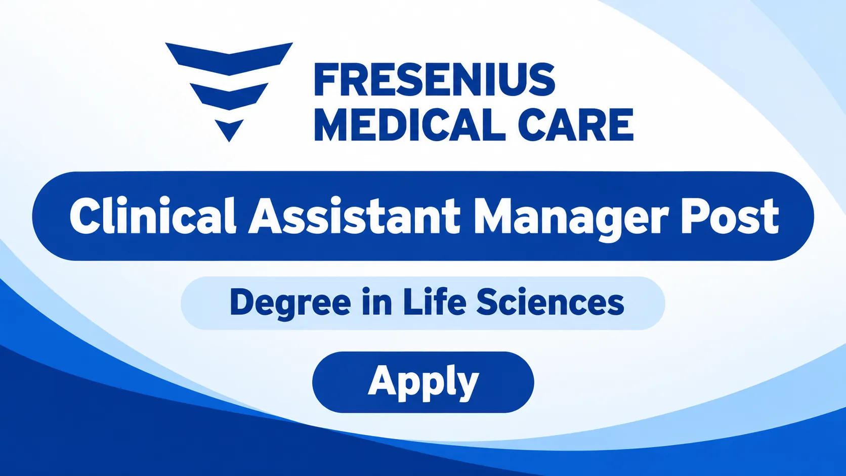 Work as Clinical Assistant Manager at Fresenius Medical Care