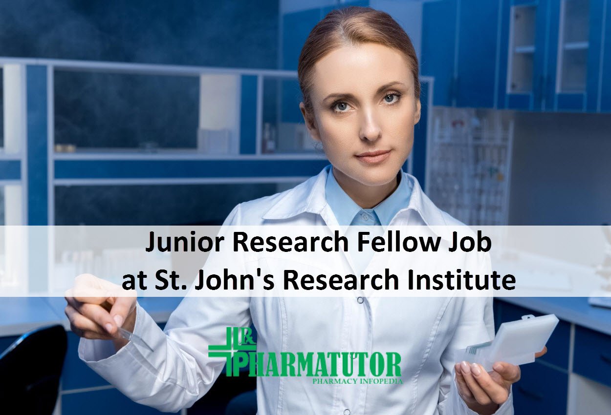 Vacancy For Junior Research Fellow At St Johns Research Institute