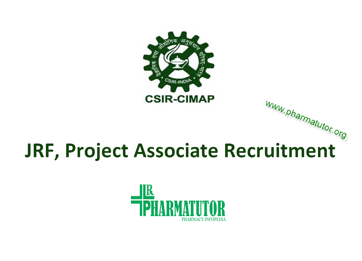 Vacancy for Junior Research Fellow, Project Associate at CIMAP