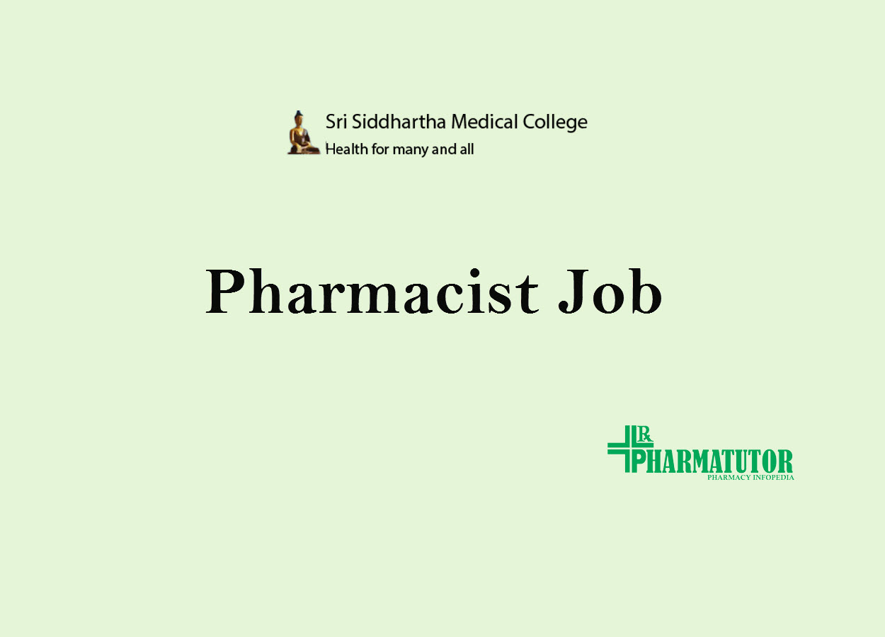 vacancy for pharmacist at sri siddhartha medical college