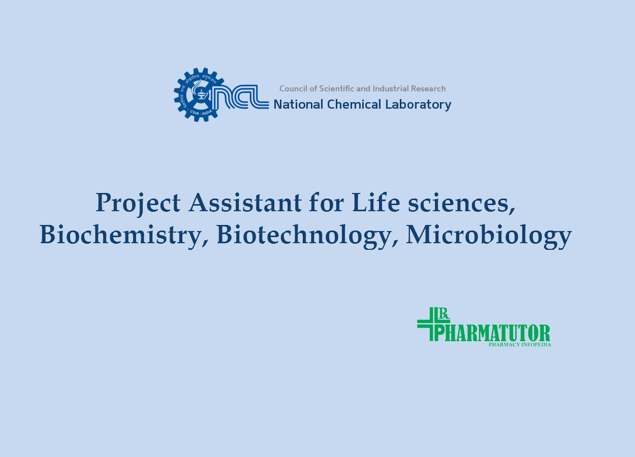 Application for post of Project Assistant at NCL