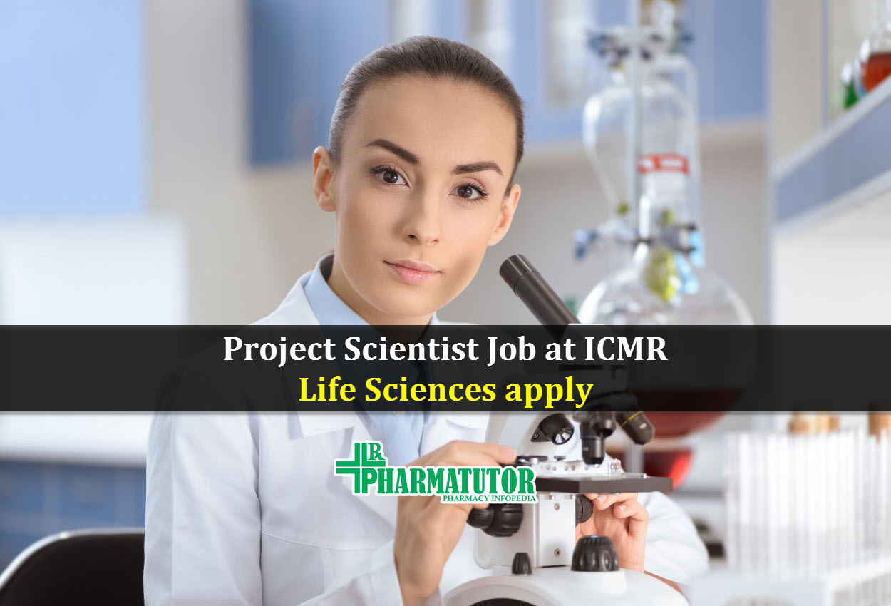 Vacancy for Project Scientist at ICMR