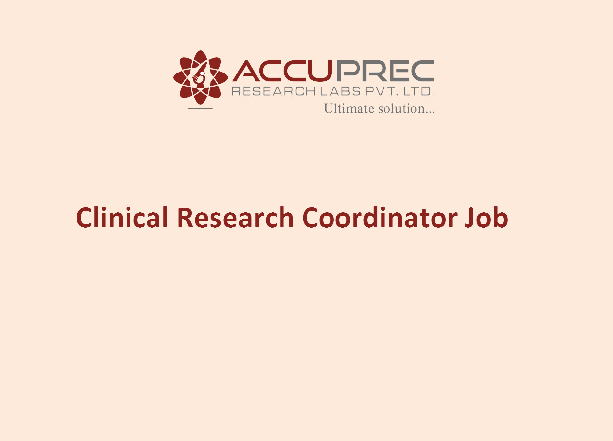 clinical research coordinator jobs pune